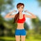 Fitness girl portrait