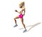 Fitness girl running