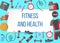 Fitness and health horizontal frame