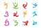 Fitness,logo,people,active,symbol,health,sport,wellness,yoga and body vector icon design