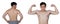 Fitness man exercise warm up stretch arms legs