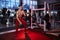 Fitness man workout with battle ropes at gym. training exercise fitted body in club. Torso, Starts a wave. Fast crazy pulse, a