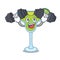 Fitness margarita character cartoon style