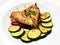 Fitness menu. Chicken breast with zucchini grill