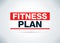 Fitness Plan Abstract Flat Background Design Illustration