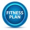 Fitness Plan Eyeball Blue Round Button