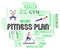 Fitness Plan Represents Work Out And Exercise