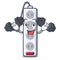 Fitness power strip in the character shape