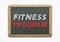 Fitness Program - chalkboard concept