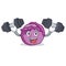 Fitness red cabbage character cartoon
