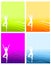Fitness Silhouette Backgrounds