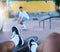 Fitness, skateboard and shoes of person at a skatepark for exercise, training and summer, fun and health outdoor. Sports