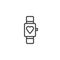 Fitness Smart watch outline icon