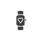 Fitness Smart watch vector icon