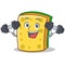 Fitness sponge cartoon character funny