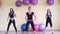Fitness, sport girls exercise at the gym 4k