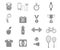 Fitness and Sport vector icons for web and mobile.