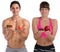 Fitness sports fit diet apple fruit hamburger healthy eating you