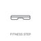 fitness Step linear icon. Modern outline fitness Step logo conce