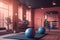 Fitness Studio: Create a set of images that showcase a bright, energizing fitness studio. Generative AI