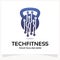 Fitness Tech Logo. Modern Gym Logo Design Template Inspiration