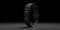 Fitness tracker, smart watch, black, on black background. 3d illustration