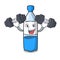 Fitness water bottle character cartoon