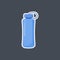 Fitness water bottle flat icon