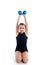 Fitness weighted Pilates balls kid girl exercise