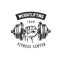 Fitness and weightlifting logo