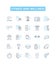 Fitness and wellness vector line icons set. Fitness, Wellness, Exercise, Health, Nutrition, Weight, Strength