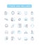 Fitness and wellness vector line icons set. Fitness, Wellness, Exercise, Health, Nutrition, Weight, Strength