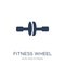 fitness Wheel icon. Trendy flat vector fitness Wheel icon on white background from Gym and fitness collection