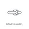 fitness Wheel linear icon. Modern outline fitness Wheel logo con