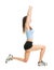 Fitness woman doing lunge exercise