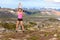 Fitness woman jumping exercising outdoors