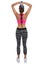 Fitness woman at sports workout training back shoulder triceps w