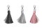 Fittings for women`s handbag. Decorative pendant tassel