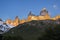 Fitz Roy amazing views inside the Argentina Patagonia with an awesome sunrise filling the rock towers with an increcible orange co