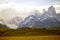 Fitz Roy anc Cerro Torre mountains in Patagonia, Argentina