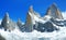 Fitz Roy Mountain Patagonia. Adventure traveler fall in love with Fitz Roy, Patagonia, El Chalten - Argentina. Fitz Roy mountain