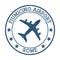 Fiumicino Airport Rome logo.