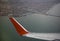 Fiumicino. Italy - March 08; 2019: View of the city of Fiumicino from the aircraft