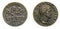 Five 5 cents LEK Albania Colony acmonital Coin 1940 Vittorio Emanuele III Kingdom of Italy,World war II