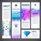 Five abstract design banners, business theme