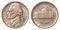 Five american cents coin