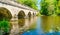 Five-arch bridge over Virginia Water lake