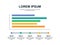 Five bar graph comparation and statistics slide template