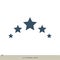 Five Blue Star Logo Template Illustration Design. Vector EPS 10