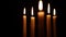 Five Candles Focus on Background Off Centered